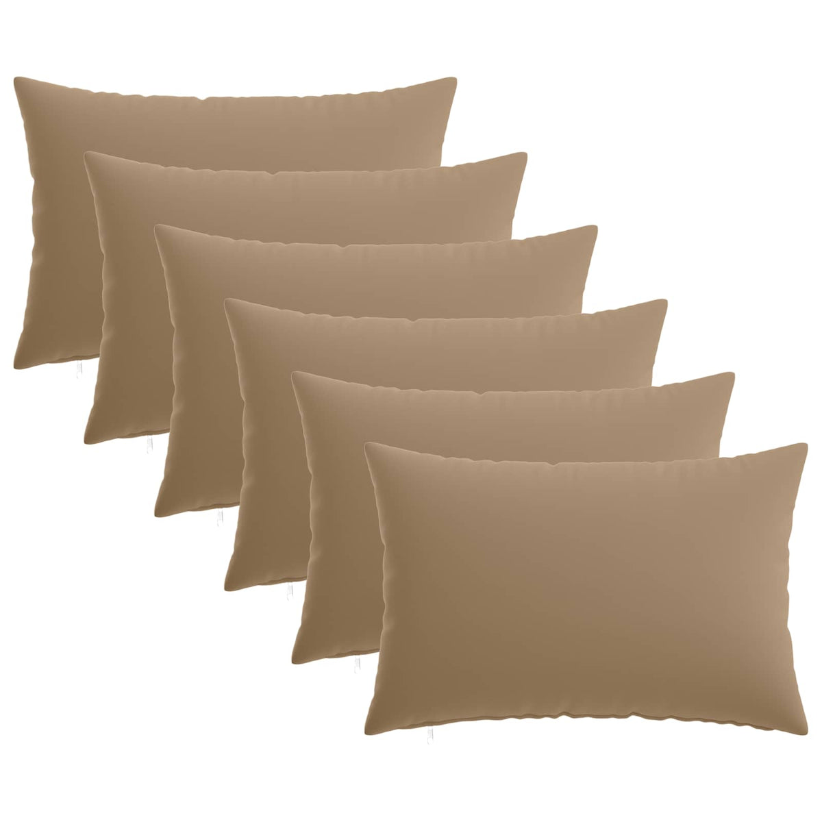 vidaXL Cushion with Pillow HEERLEN 6 pcs Taupe Polyester