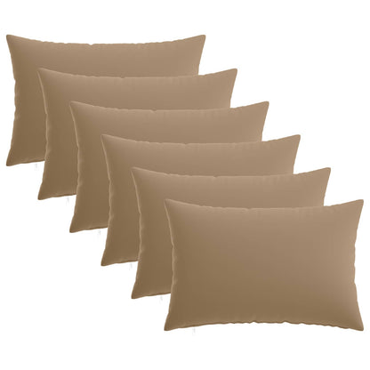 vidaXL Cushion with Pillow HEERLEN 6 pcs Taupe Polyester
