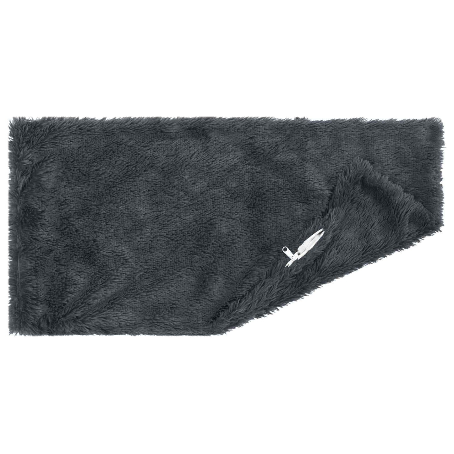 vidaXL Cushion with Pillow HEERLEN 2 pcs Anthracite PV Fleece