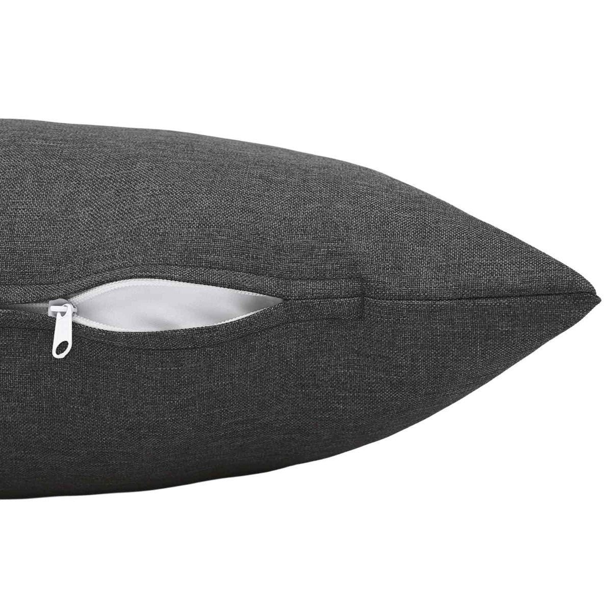 vidaXL Cushion with Pillow HEERLEN 6 pcs Dark Grey Fabric