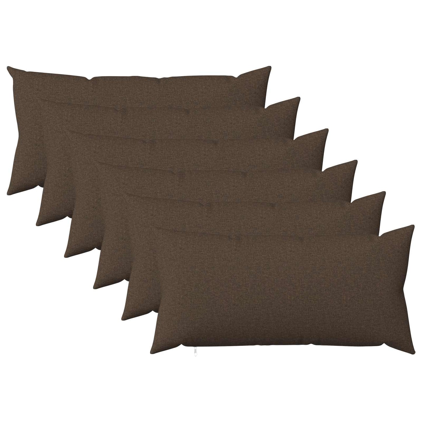 vidaXL Cushion with Pillow HEERLEN 6 pcs Taupe Fabric
