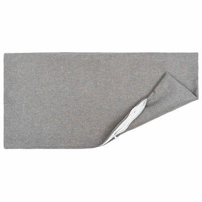 vidaXL Cushion with Pillow HEERLEN 2 pcs Cloud Grey Fabric