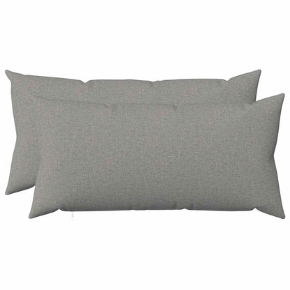 vidaXL Cushion with Pillow HEERLEN 2 pcs Cloud Grey Fabric
