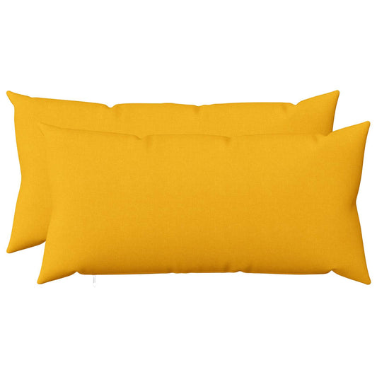vidaXL Cushion with Pillow HEERLEN 2 pcs Light Yellow Fabric