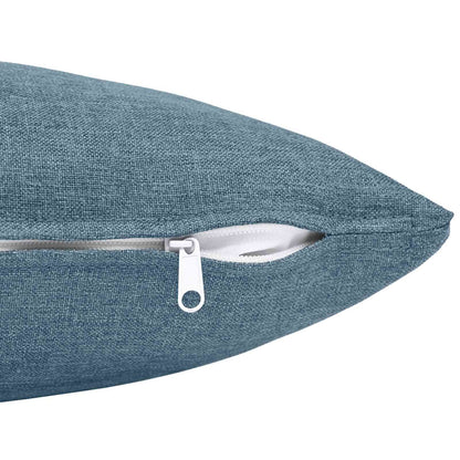 vidaXL Cushion with Pillow HEERLEN 2 pcs Jeans Blue Fabric