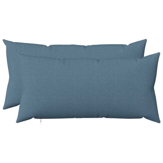 vidaXL Cushion with Pillow HEERLEN 2 pcs Jeans Blue Fabric