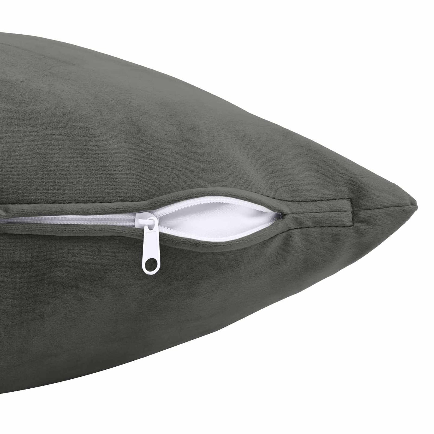 vidaXL Cushion with Pillow HEERLEN 2 pcs Dark Grey Velvet