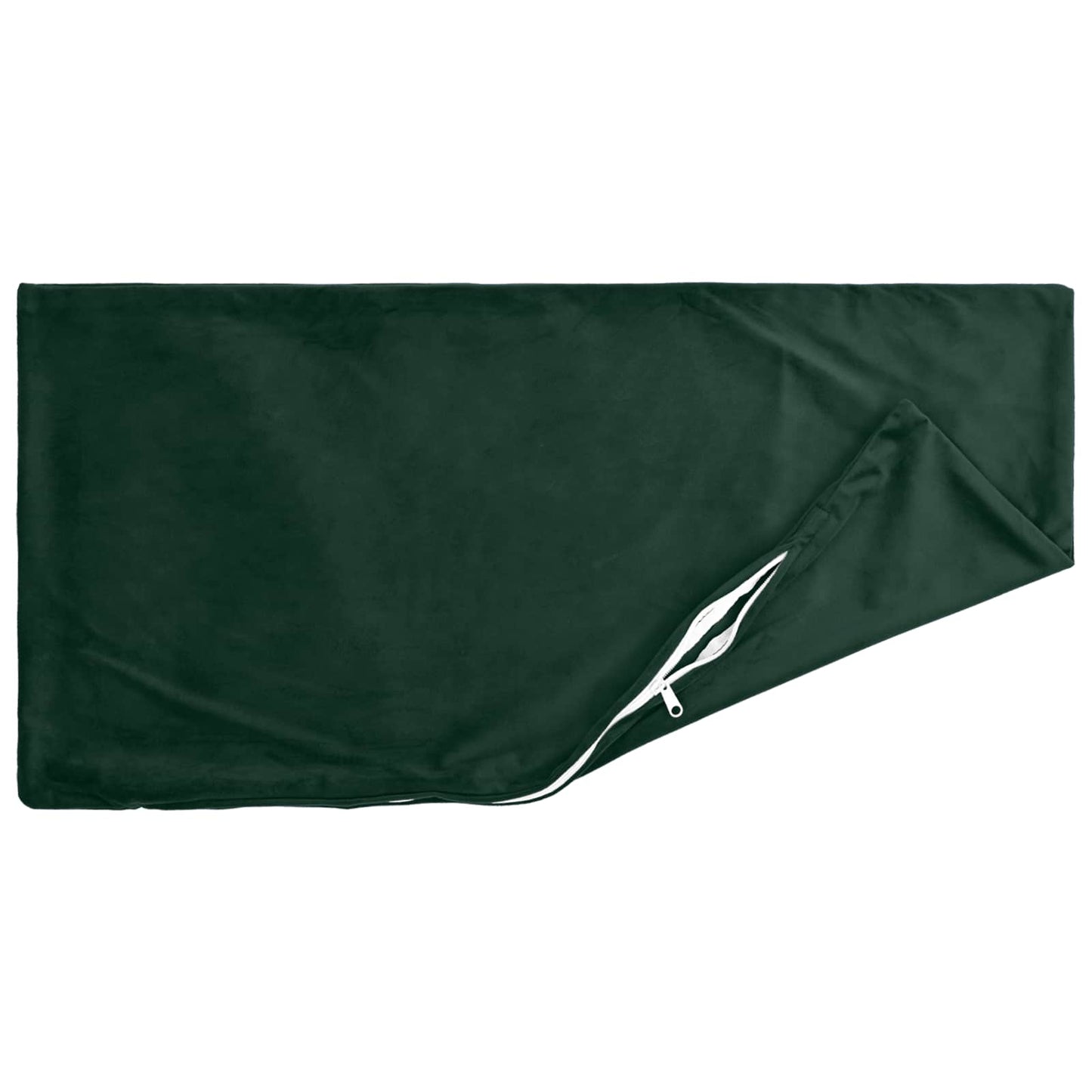 vidaXL Cushion with Pillow HEERLEN 2 pcs Dark Green Velvet
