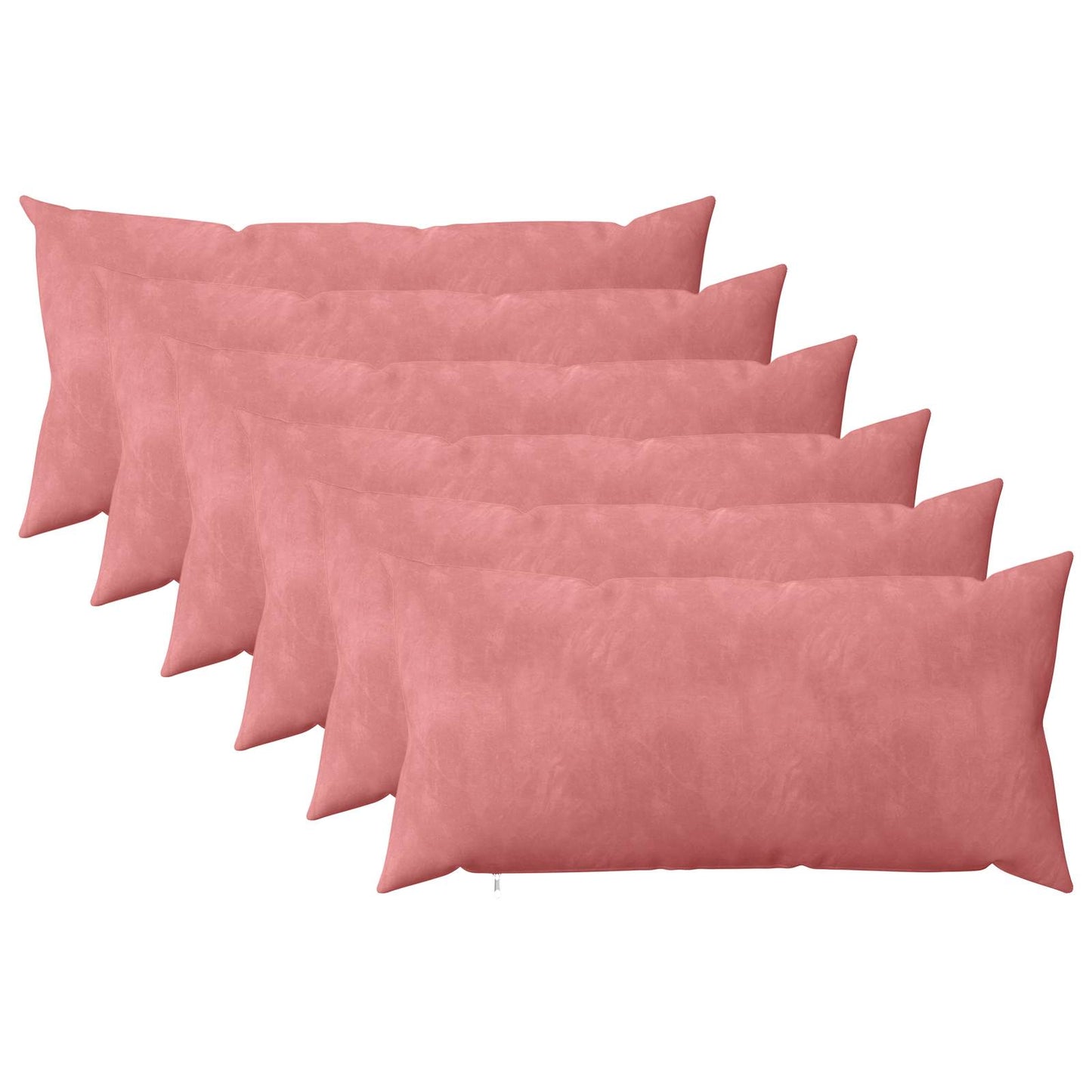 vidaXL Cushion with Pillow HEERLEN 6 pcs Pink Velvet