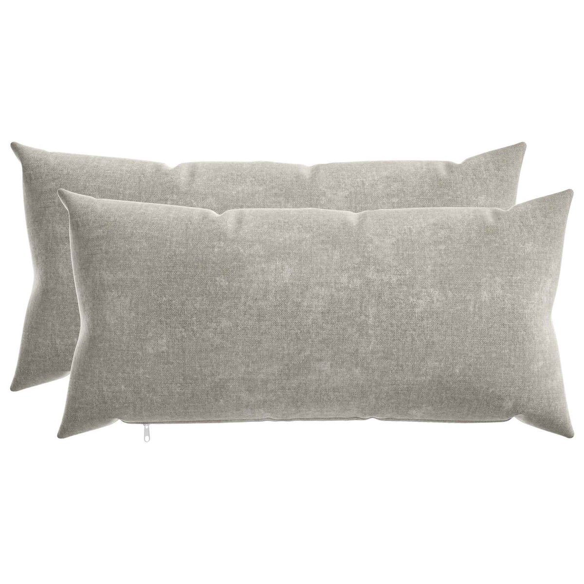 vidaXL Throw Pillow 2 pcs HEERLEN Light Grey 40 x 70 cm