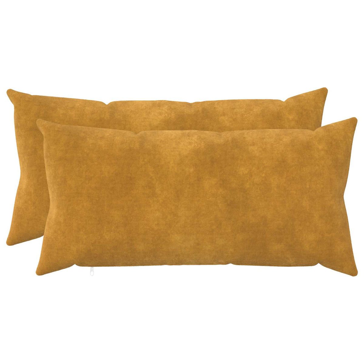 vidaXL Cushion with Pillow HEERLEN 2 pcs Yellow Microfiber Fleece