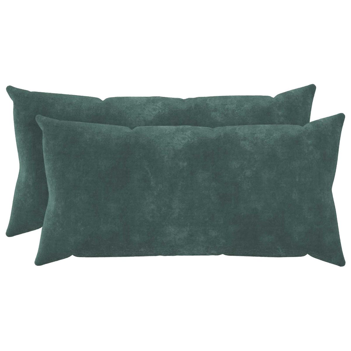 vidaXL Cushion with Pillow HEERLEN 2 pcs Sea Blue Microfiber Fleece