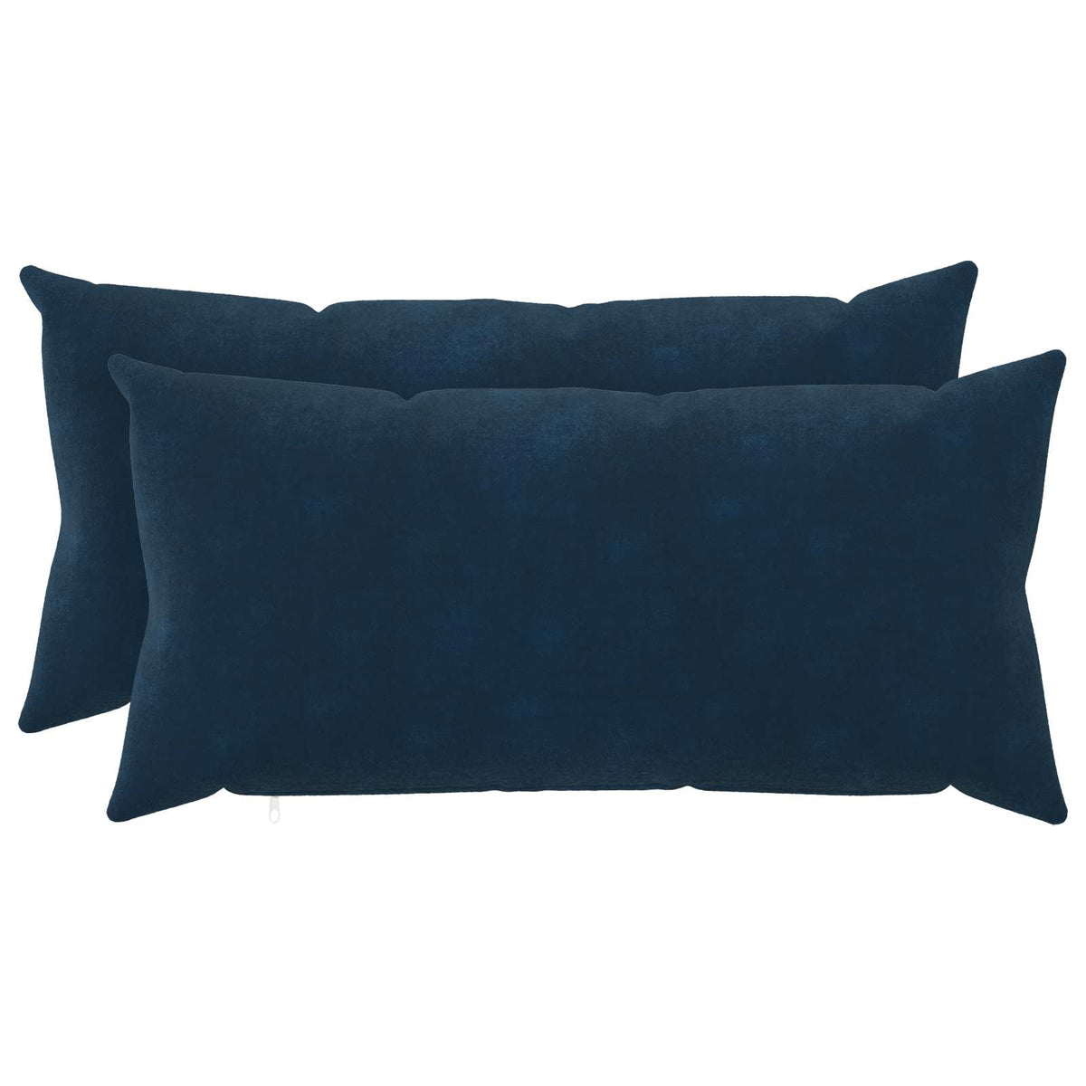 vidaXL Cushion with Pillow HEERLEN 2 pcs Blue Microfiber Fleece