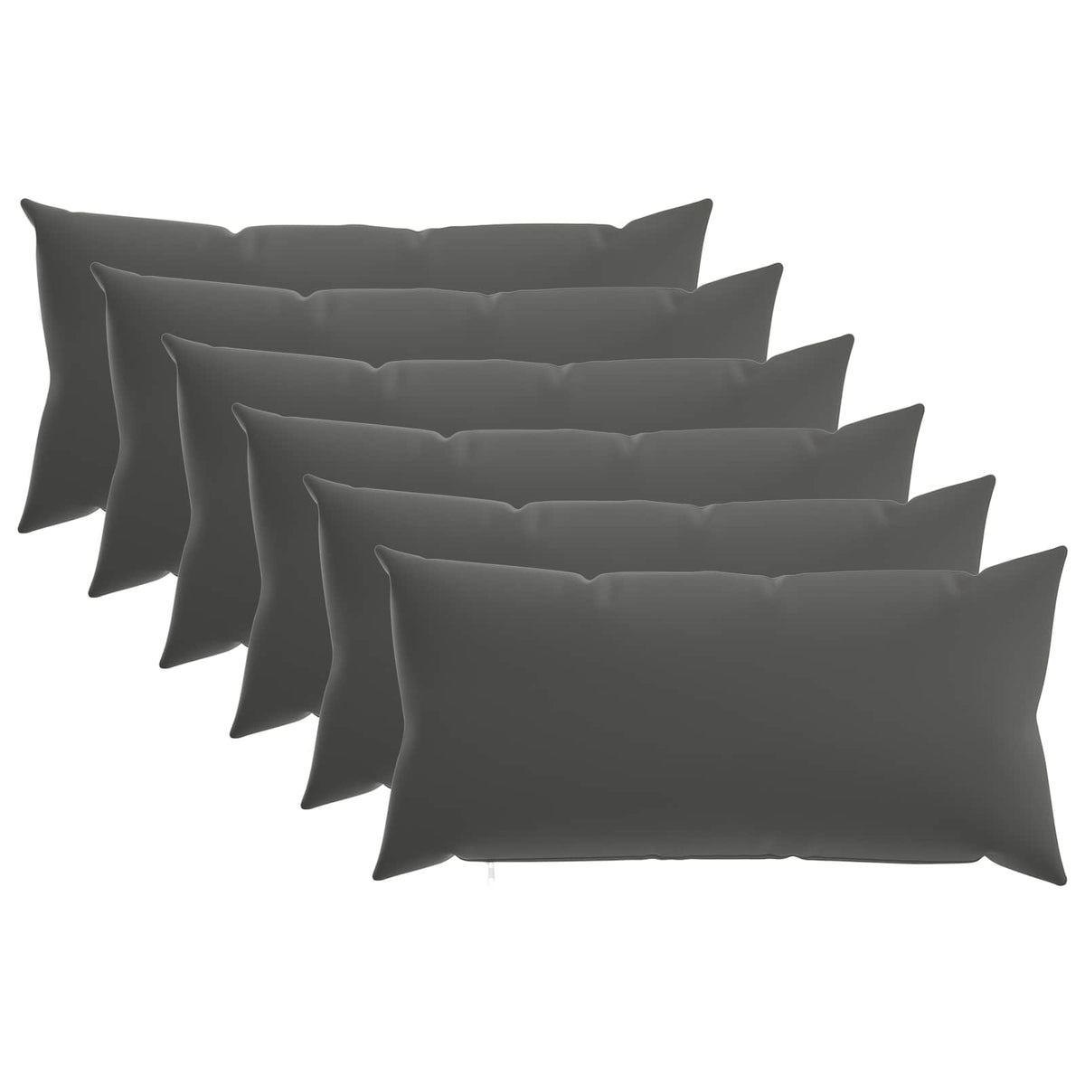 vidaXL Cushion with Pillow HEERLEN 6 pcs Anthracite Polyester