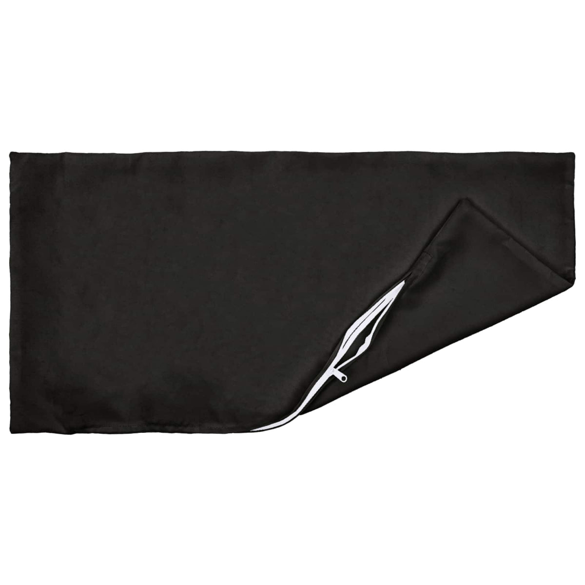 vidaXL Cushion with Pillow HEERLEN 2 pcs Black Polyester