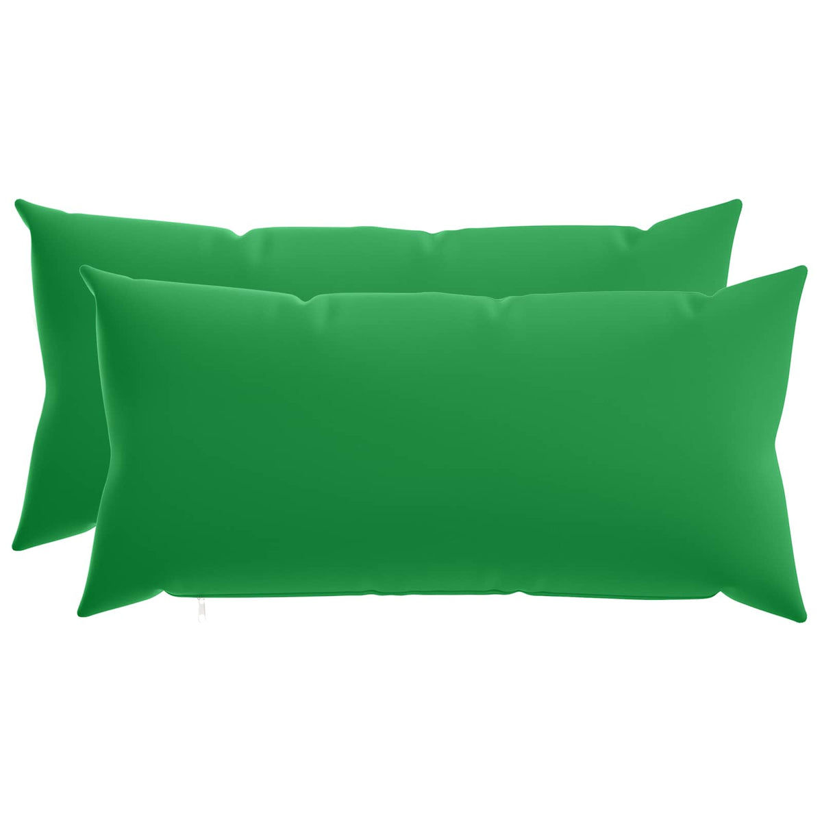 vidaXL Cushion with Pillow HEERLEN 2 pcs Green Polyester
