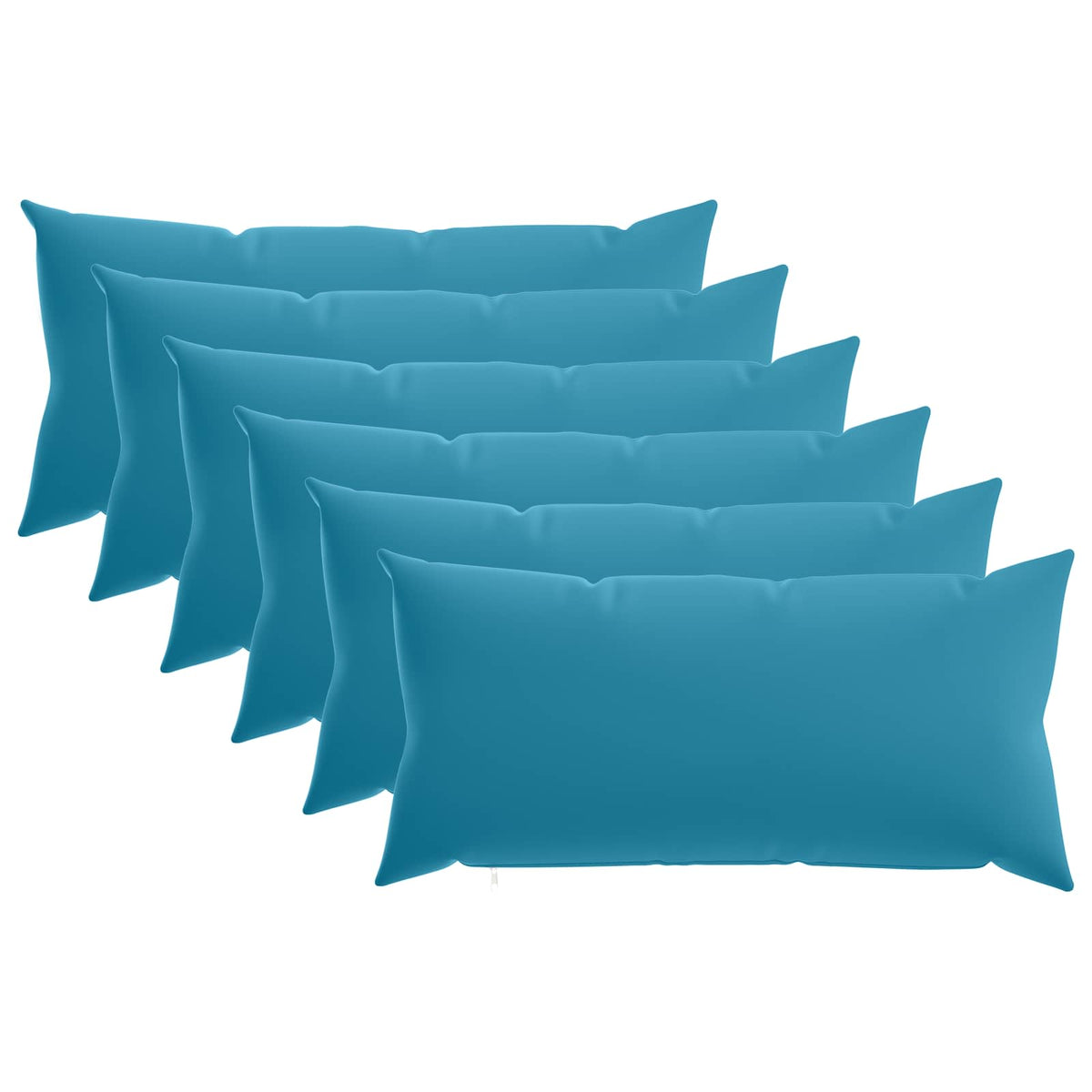 vidaXL Cushion with Pillow HEERLEN 6 pcs Light Blue Polyester