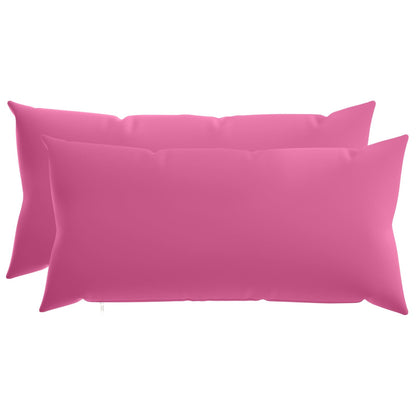 vidaXL Cushion with Pillow HEERLEN 2 pcs Pink Polyester