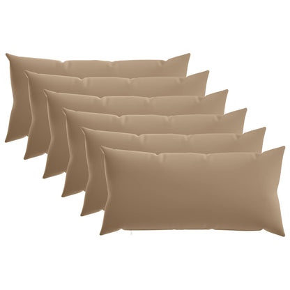 vidaXL Cushion with Pillow HEERLEN 6 pcs Taupe Polyester