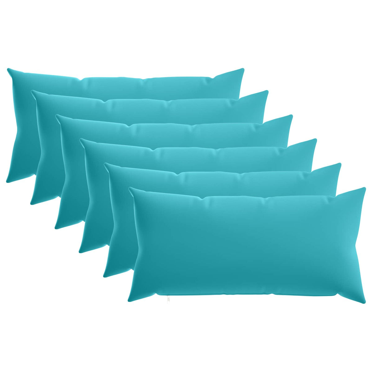 vidaXL Cushion with Pillow HEERLEN 6 pcs Turquoise Polyester