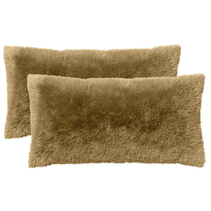 vidaXL Cushion with Pillow HEERLEN 2 pcs Light Grey PV Fleece