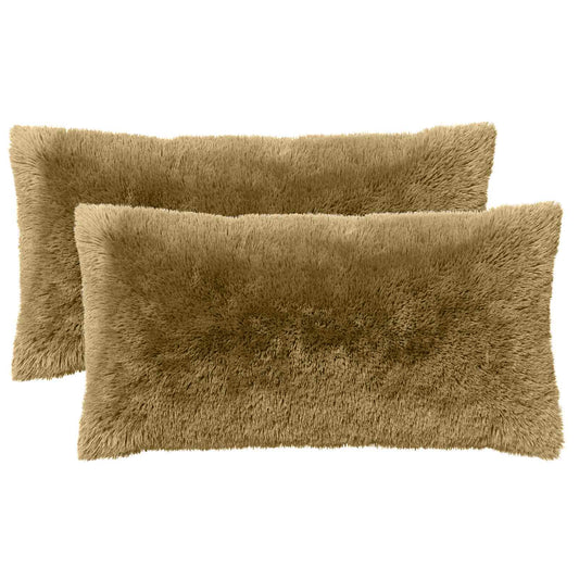 vidaXL Cushion with Pillow HEERLEN 2 pcs Light Grey PV Fleece