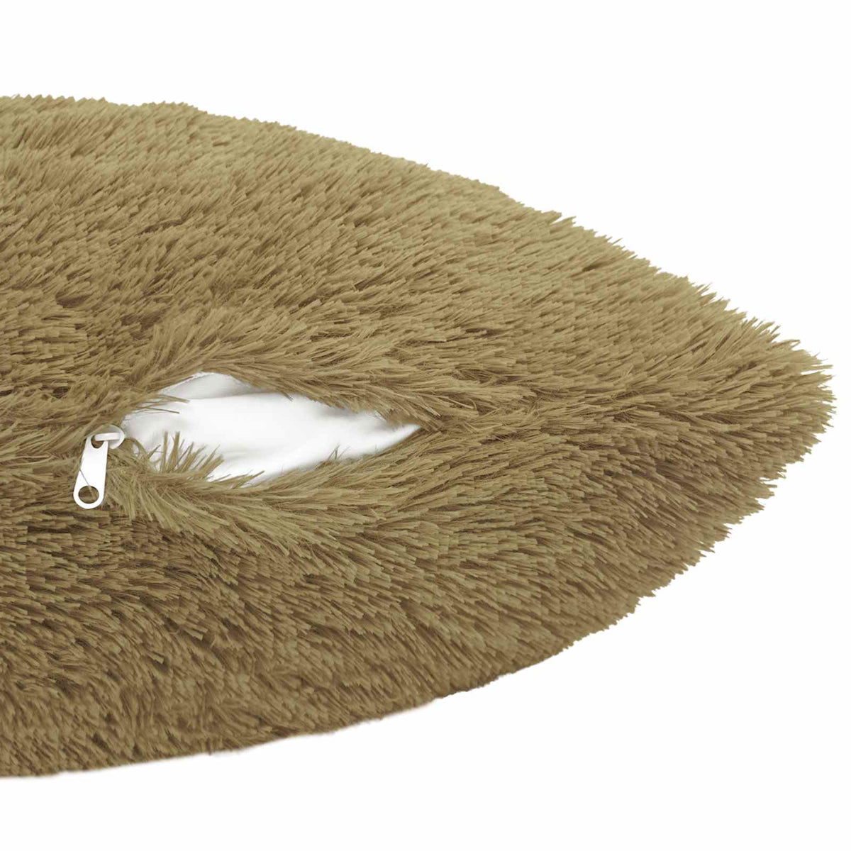 vidaXL Cushion with Pillow HEERLEN 6 pcs Light Grey PV Fleece