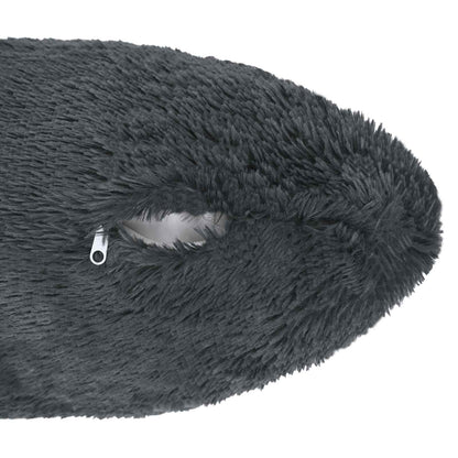 vidaXL Cushion with Pillow HEERLEN 2 pcs Anthracite PV Fleece
