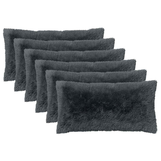 vidaXL Cushion with Pillow HEERLEN 2 pcs Anthracite PV Fleece