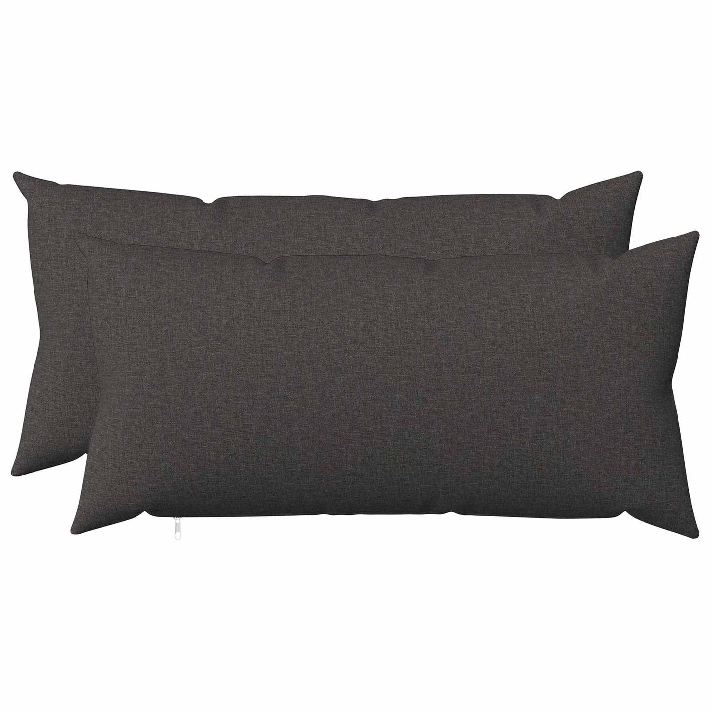 vidaXL Cushion with Pillow HEERLEN 2 pcs Dark Grey Fabric