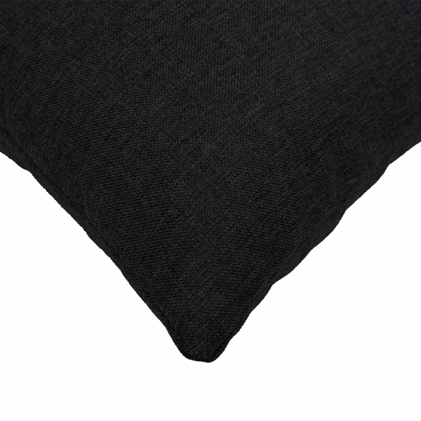 vidaXL Cushion with Pillow HEERLEN 2 pcs Black Fabric