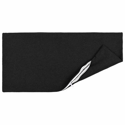 vidaXL Cushion with Pillow HEERLEN 2 pcs Black Fabric