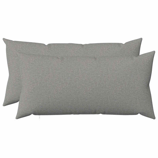 vidaXL Cushion with Pillow HEERLEN 2 pcs Cloud Grey Fabric