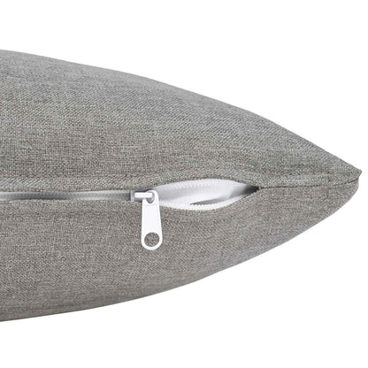 vidaXL Cushion with Pillow HEERLEN 6 pcs Cloud Grey Fabric