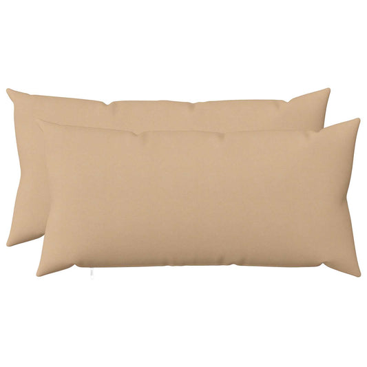 vidaXL Cushion with Pillow HEERLEN 2 pcs Cream Fabric