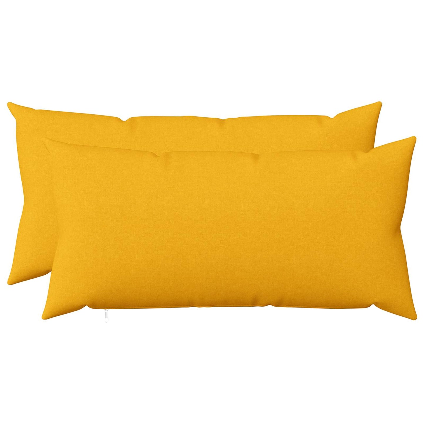 vidaXL Cushion with Pillow HEERLEN 2 pcs Light Yellow Fabric