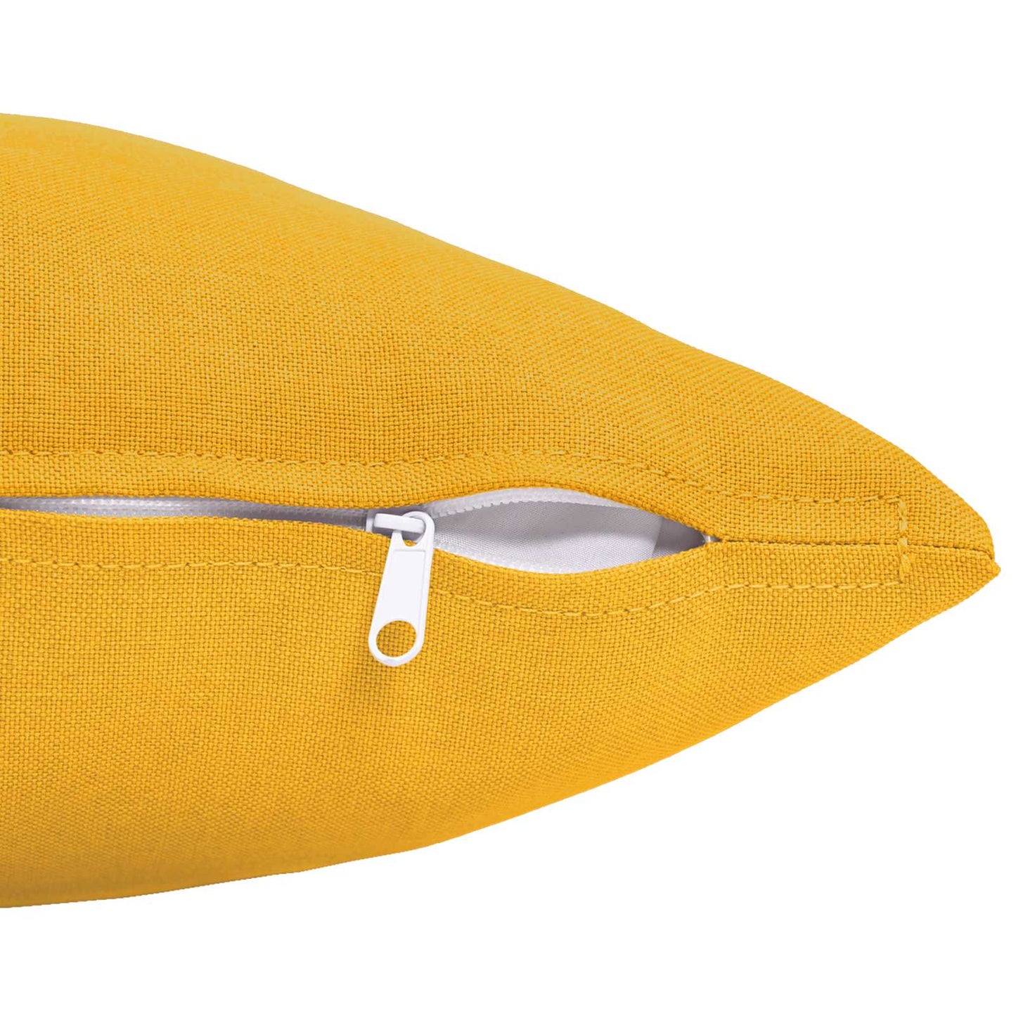 vidaXL Cushion with Pillow HEERLEN 12 pcs Light Yellow Fabric
