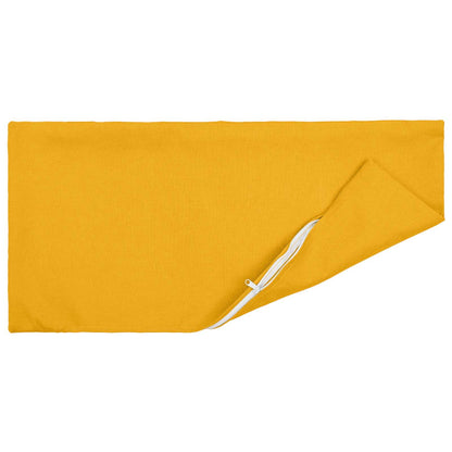 vidaXL Cushion with Pillow HEERLEN 12 pcs Light Yellow Fabric