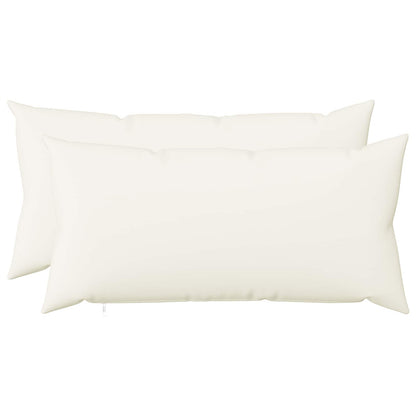 vidaXL Cushion with Pillow HEERLEN 2 pcs White Fabric