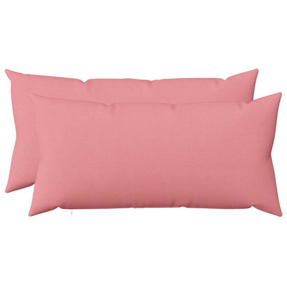 vidaXL Cushion with Pillow HEERLEN 2 pcs Pink Fabric