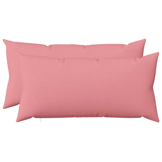 vidaXL Cushion with Pillow HEERLEN 2 pcs Pink Fabric