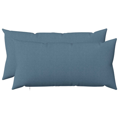 vidaXL Cushion with Pillow HEERLEN 2 pcs Jeans Blue Fabric