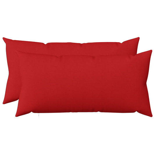 vidaXL Cushion with Pillow HEERLEN 2 pcs Red Fabric