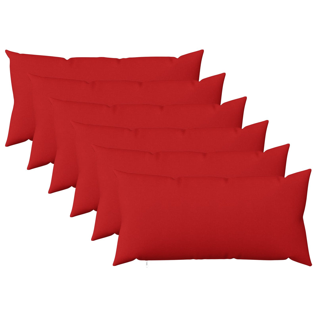 vidaXL Cushion with Pillow HEERLEN 6 pcs Red Fabric