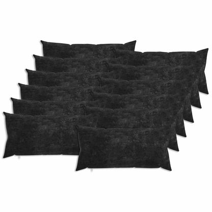 vidaXL Cushion with Pillow HEERLEN 12 pcs Anthracite Chenille Fabric