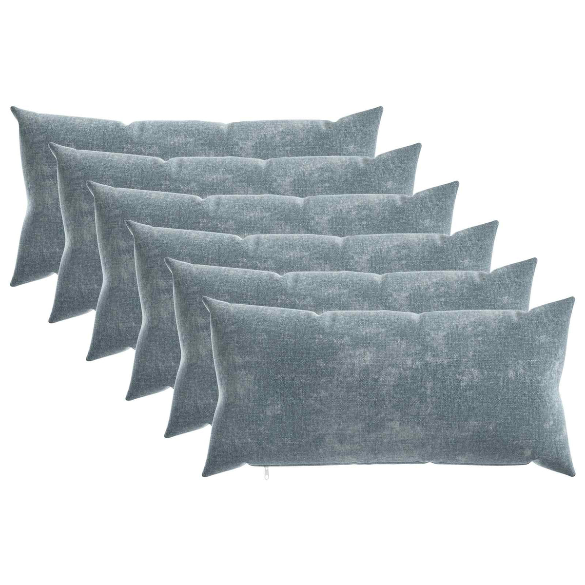 vidaXL Throw Pillow 6 pcs HEERLEN Light Blue 40 x 80 cm