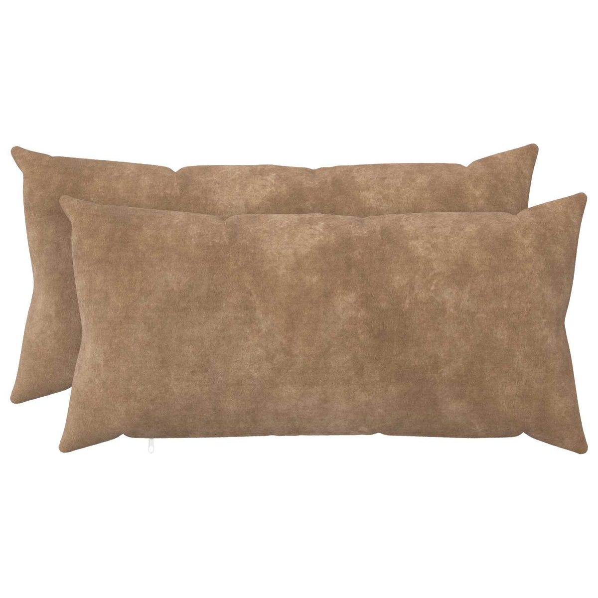 vidaXL Cushion with Pillow HEERLEN 2 pcs Taupe Microfiber Fleece