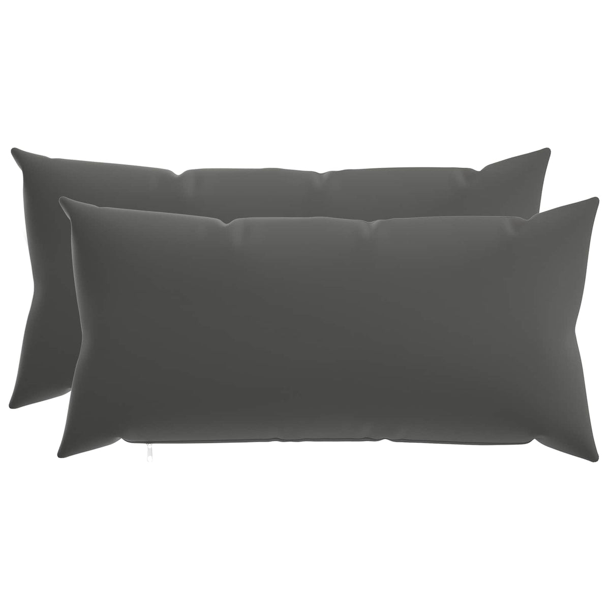 vidaXL Cushion with Pillow HEERLEN 2 pcs Anthracite Polyester