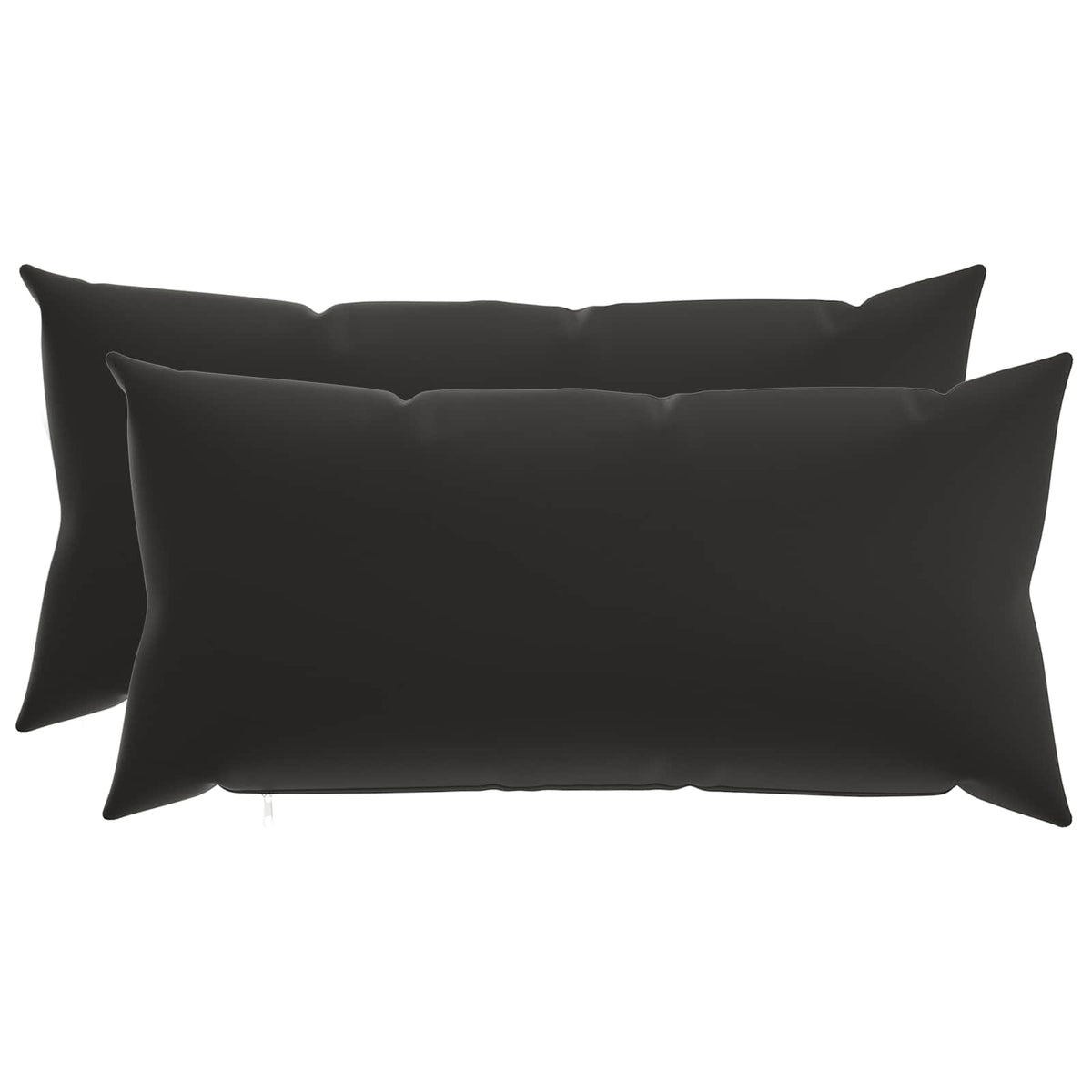 vidaXL Cushion with Pillow HEERLEN 2 pcs Black Polyester