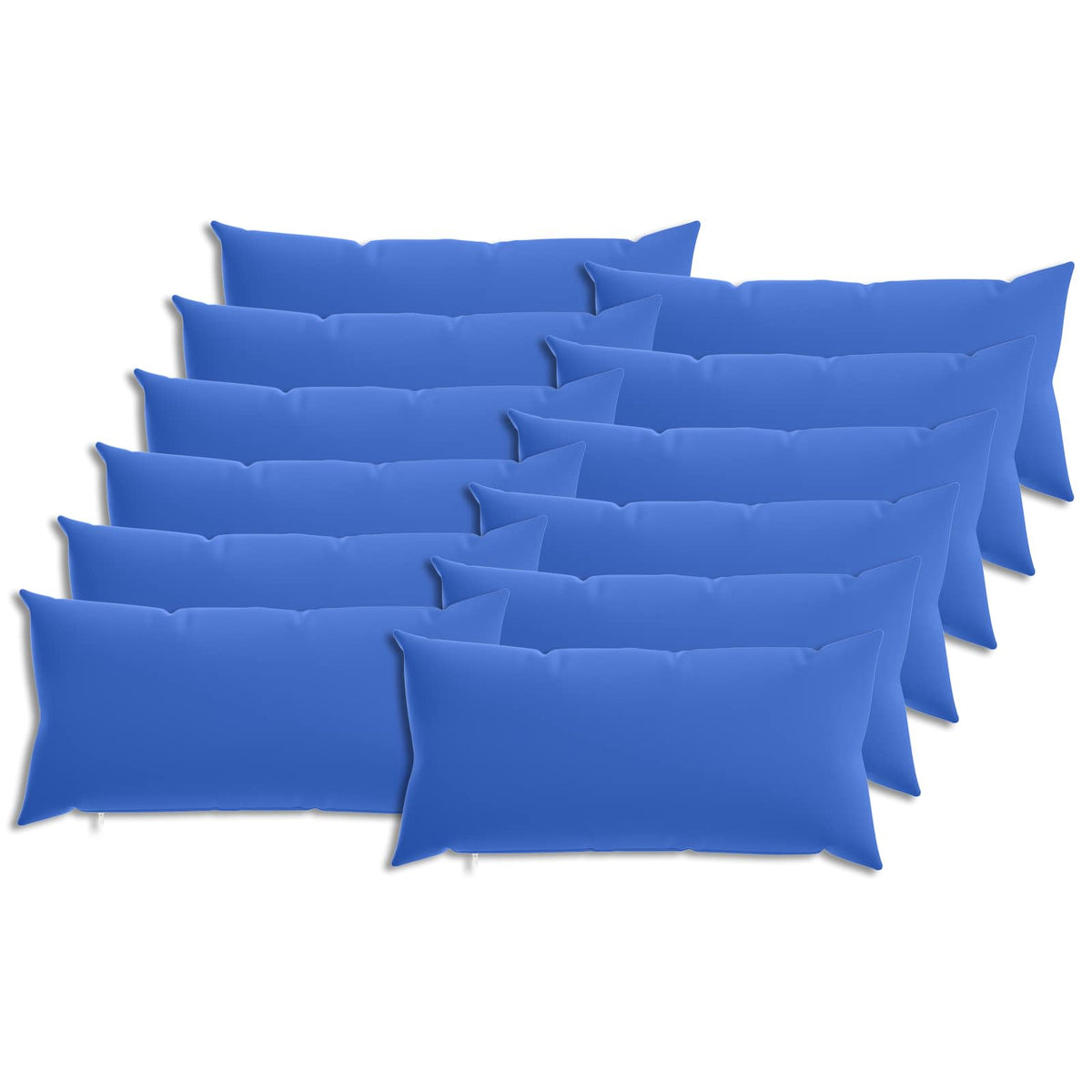 vidaXL Cushion with Pillow HEERLEN 12 pcs Royal Blue Polyester